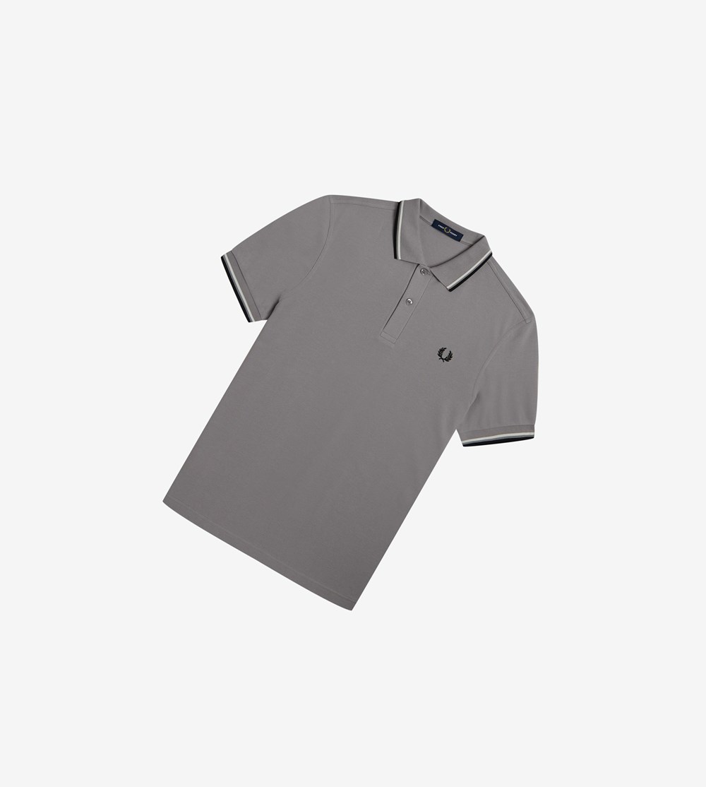 Fred Perry M3600 Polo Shirt Herre Hvide Sort | 271549-XMY