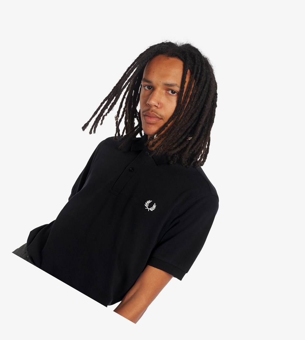 Fred Perry M6000 Polo Shirt Herre Mørkeblå Hvide | 841970-FQJ