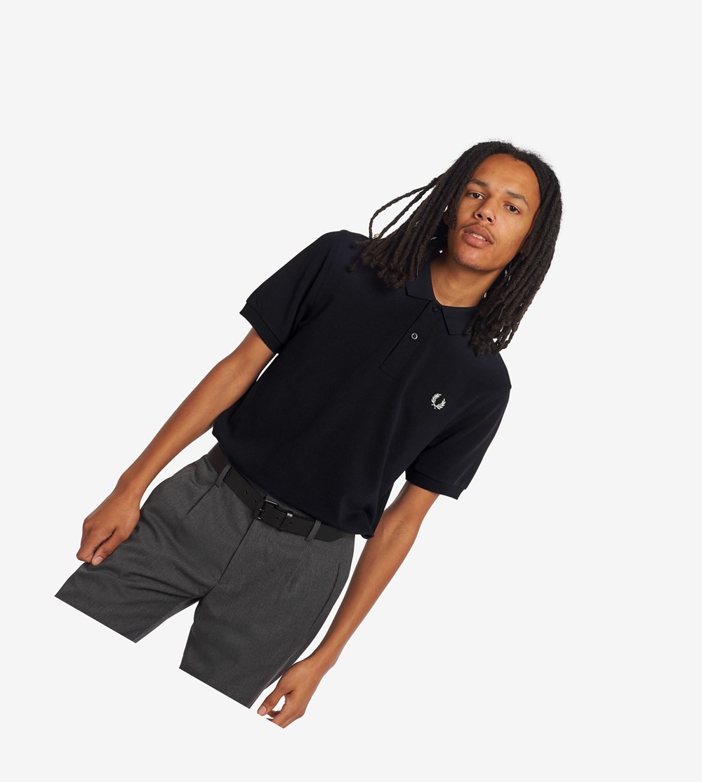 Fred Perry M6000 Polo Shirt Herre Mørkeblå Hvide | 841970-FQJ