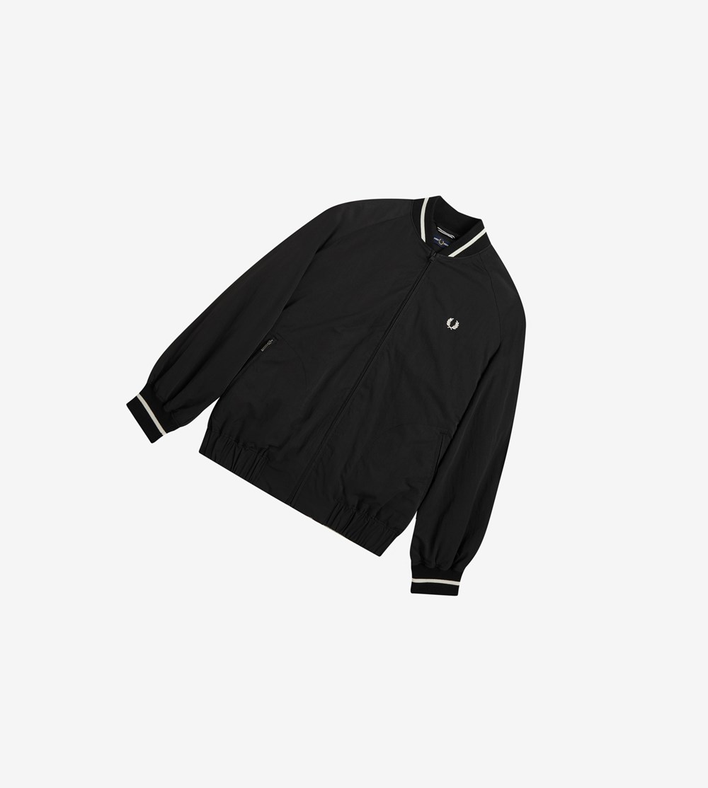 Fred Perry Padded Bomber Jacket Frakker & Jakke Dame Sort | 219380-WCL