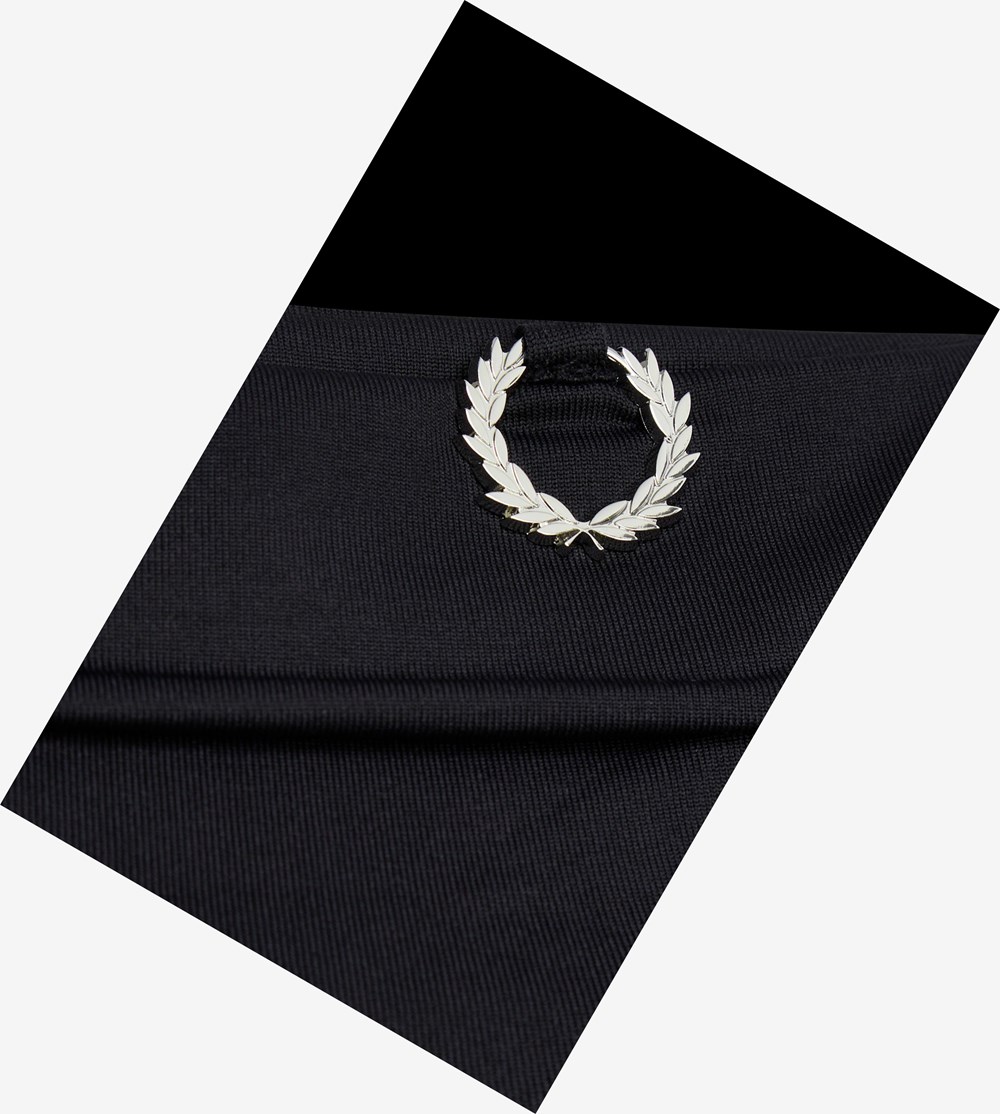 Fred Perry Raf SimonsLaurel Wreath Detail Roll Neck Top T Shirts Herre Sort | 630258-AYJ