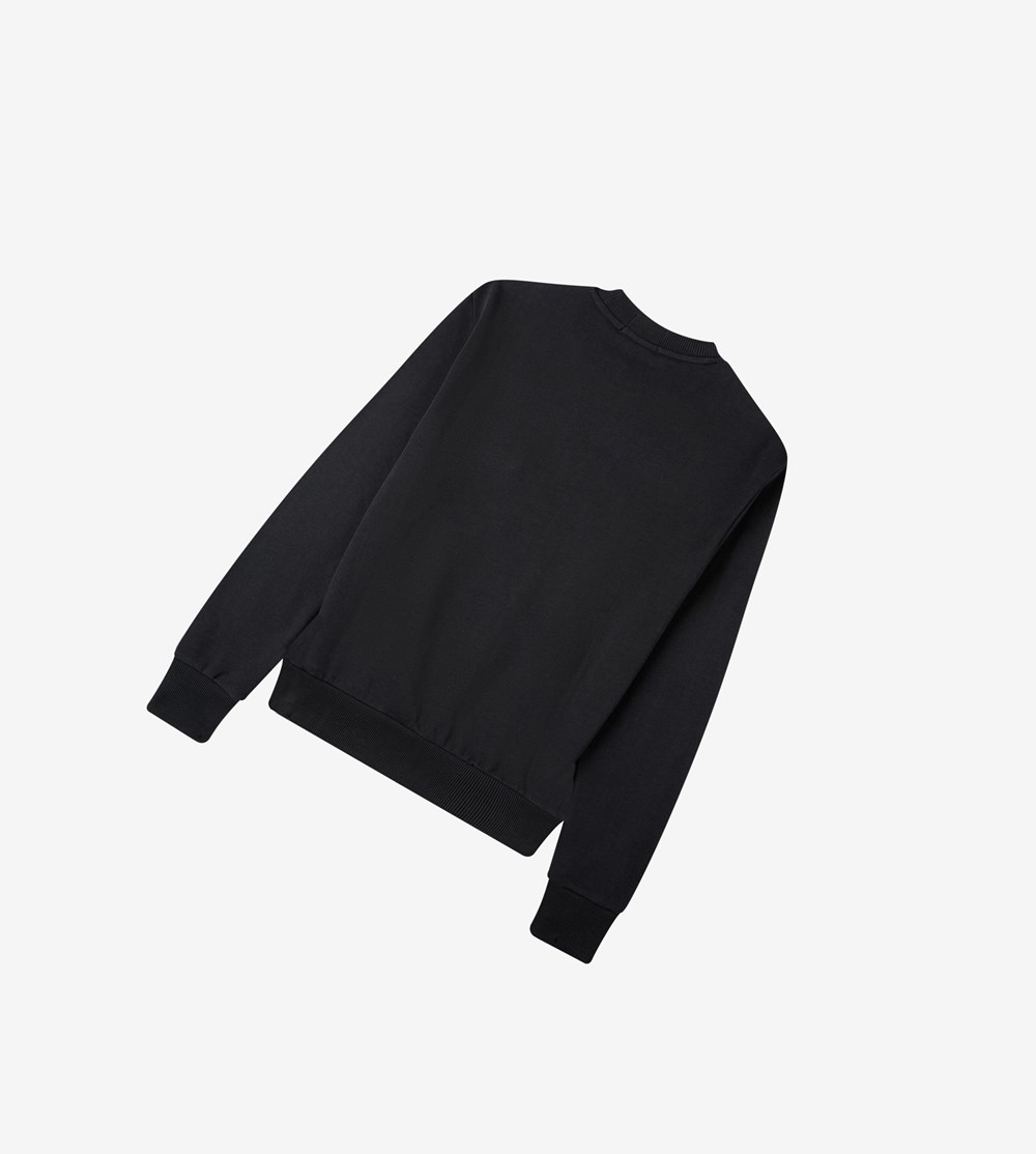 Fred Perry Reissues Pocket Detail Sweatshirt Herre Sort | 936207-ELX