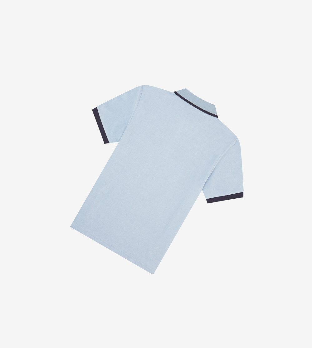 Fred Perry Reissues Towelling Polo Shirt Herre Blå | 718459-LMZ