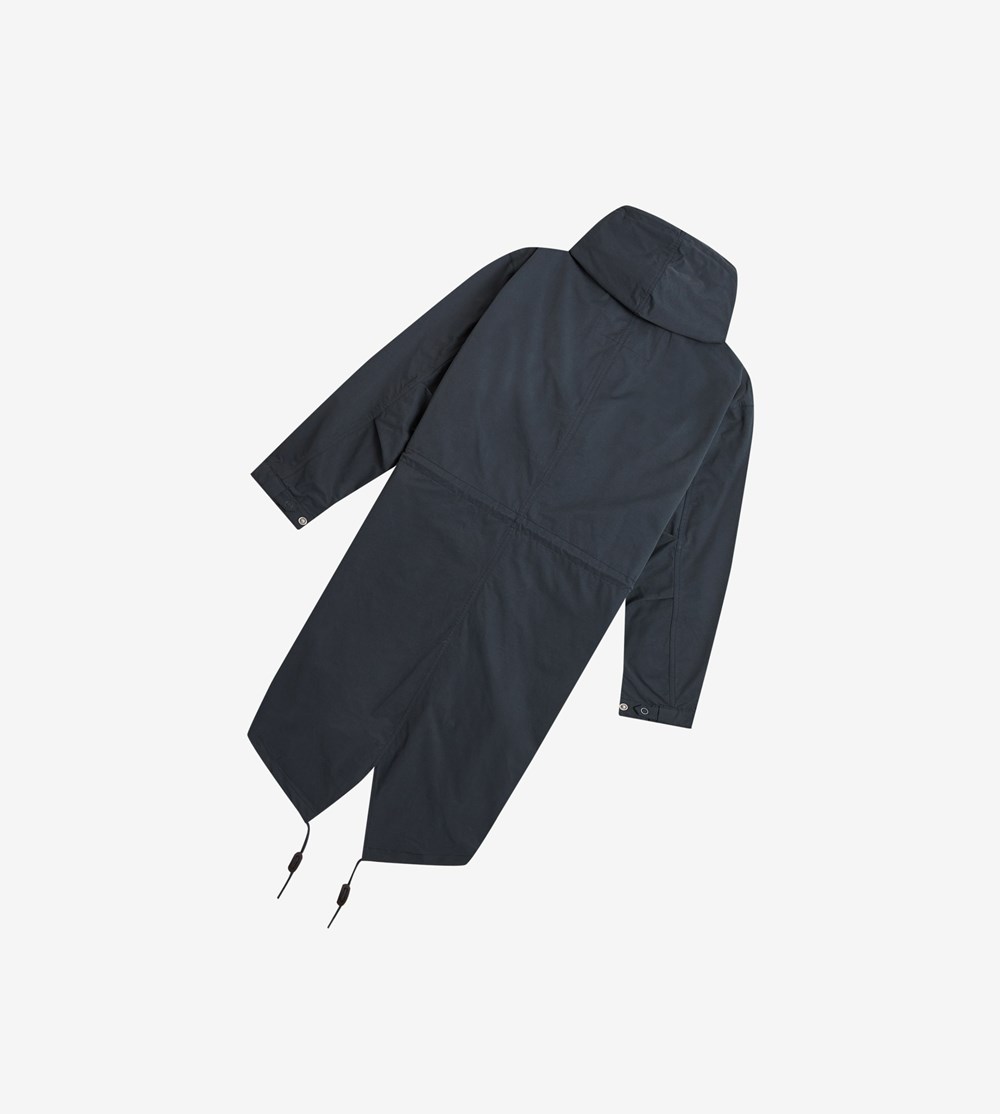 Fred Perry Shell Parka Frakker & Jakke Dame Mørkeblå | 457098-FJY