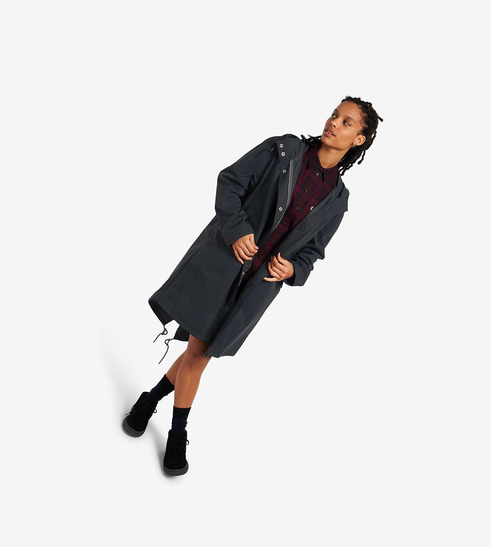 Fred Perry Shell Parka Frakker & Jakke Dame Mørkeblå | 457098-FJY