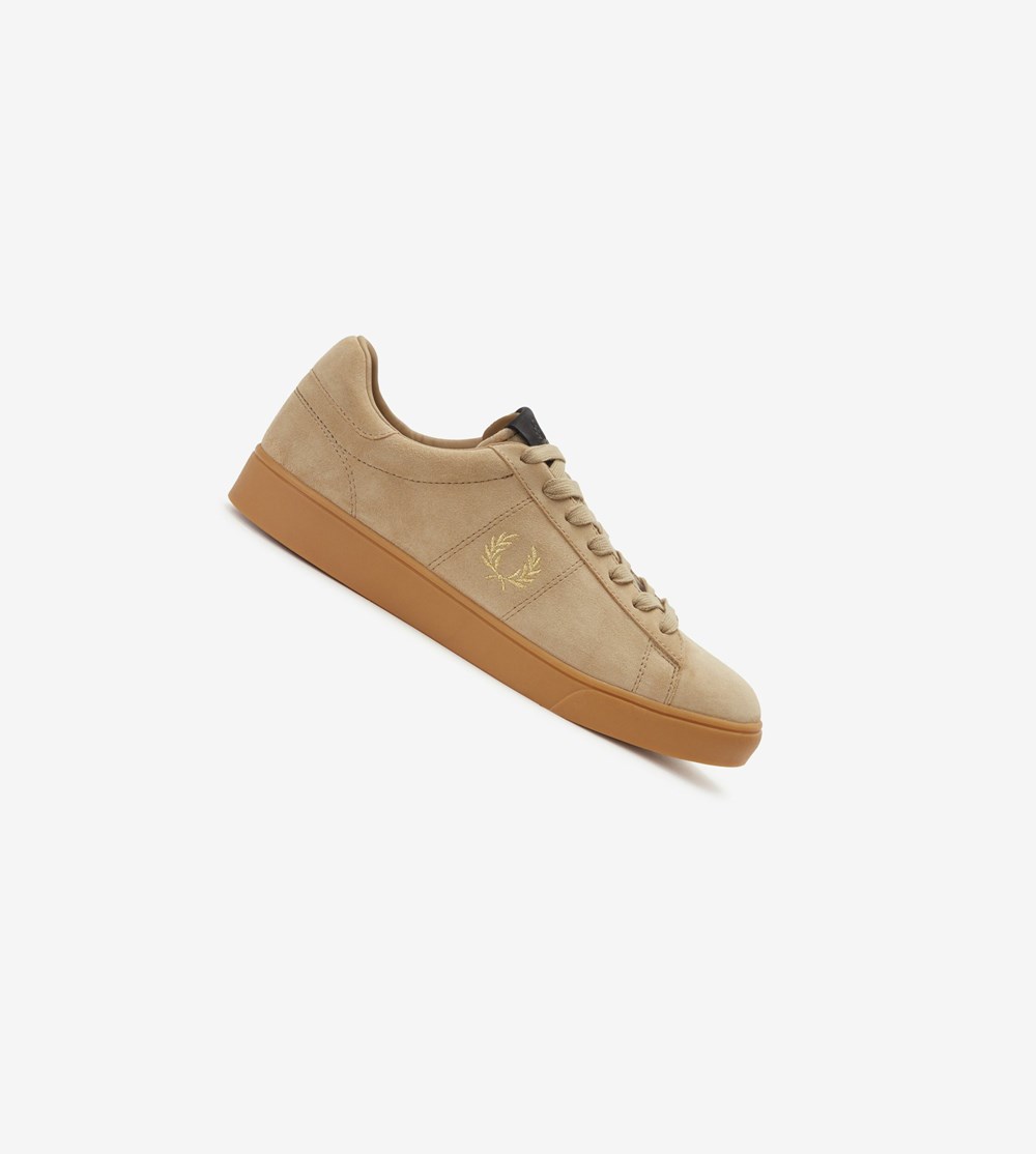 Fred Perry Spencer Sneakers Herre Grå Metal Guld | 671430-HCO