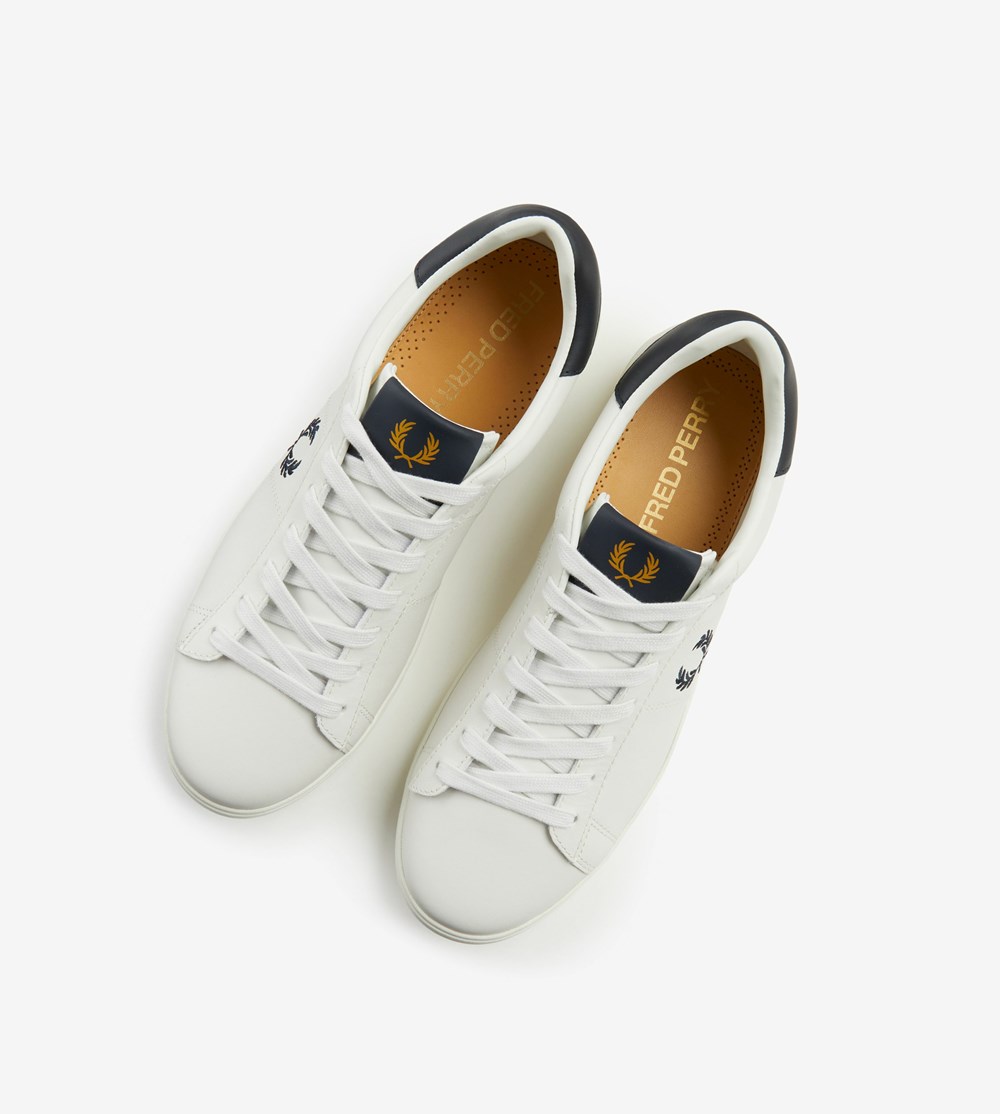 Fred Perry Spencer Sneakers Herre Hvide | 048671-JYL