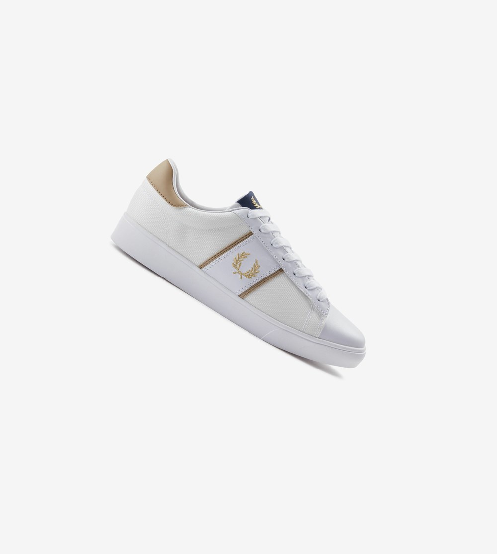 Fred Perry Spencer Sneakers Herre Hvide | 369018-IXA