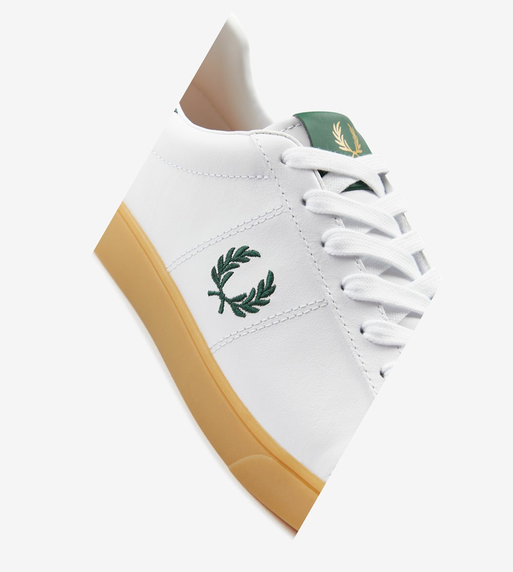 Fred Perry Spencer Sneakers Herre Hvide | 802954-PFZ