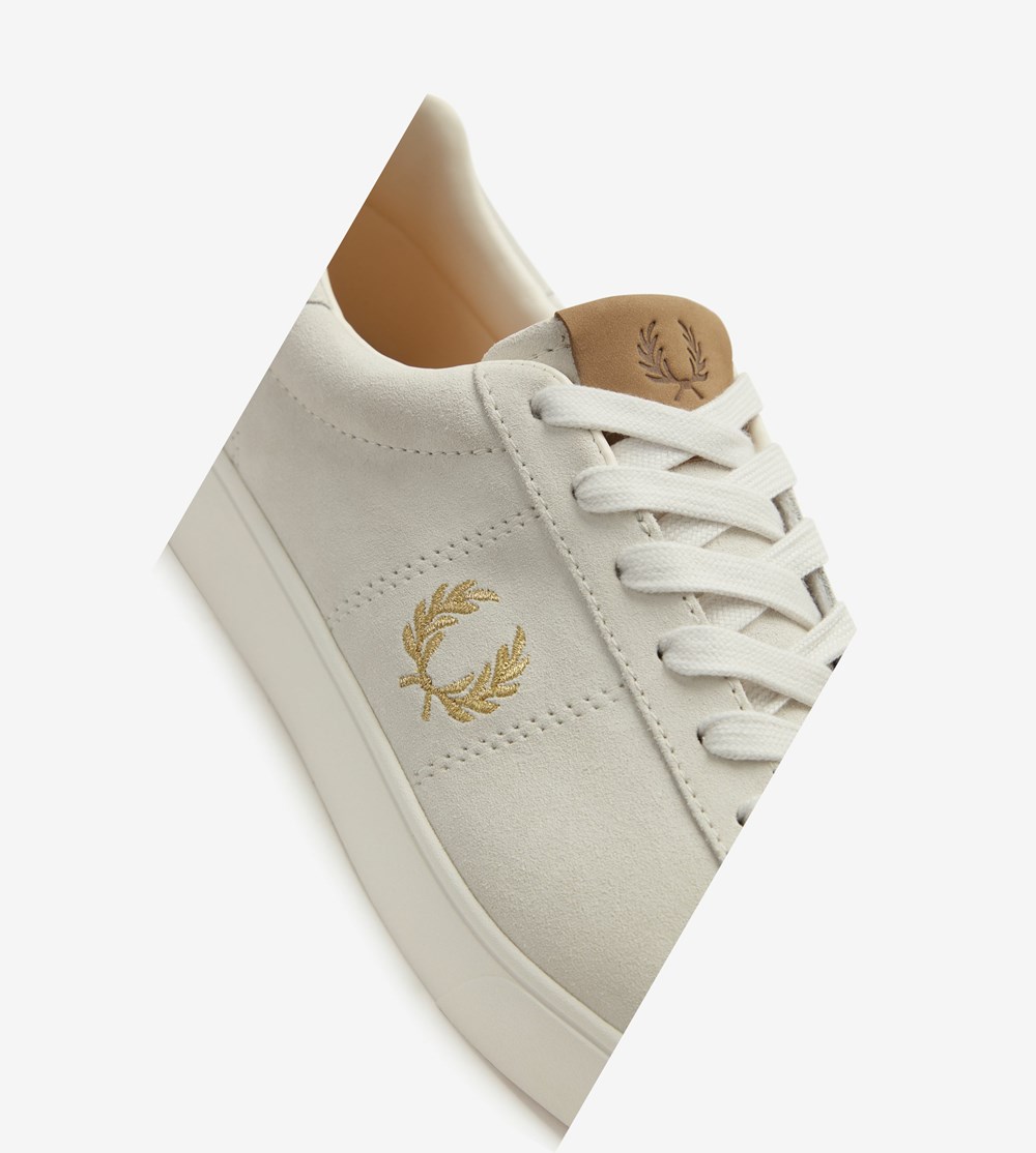 Fred Perry Spencer Sneakers Herre Metal Guld | 053721-TZM