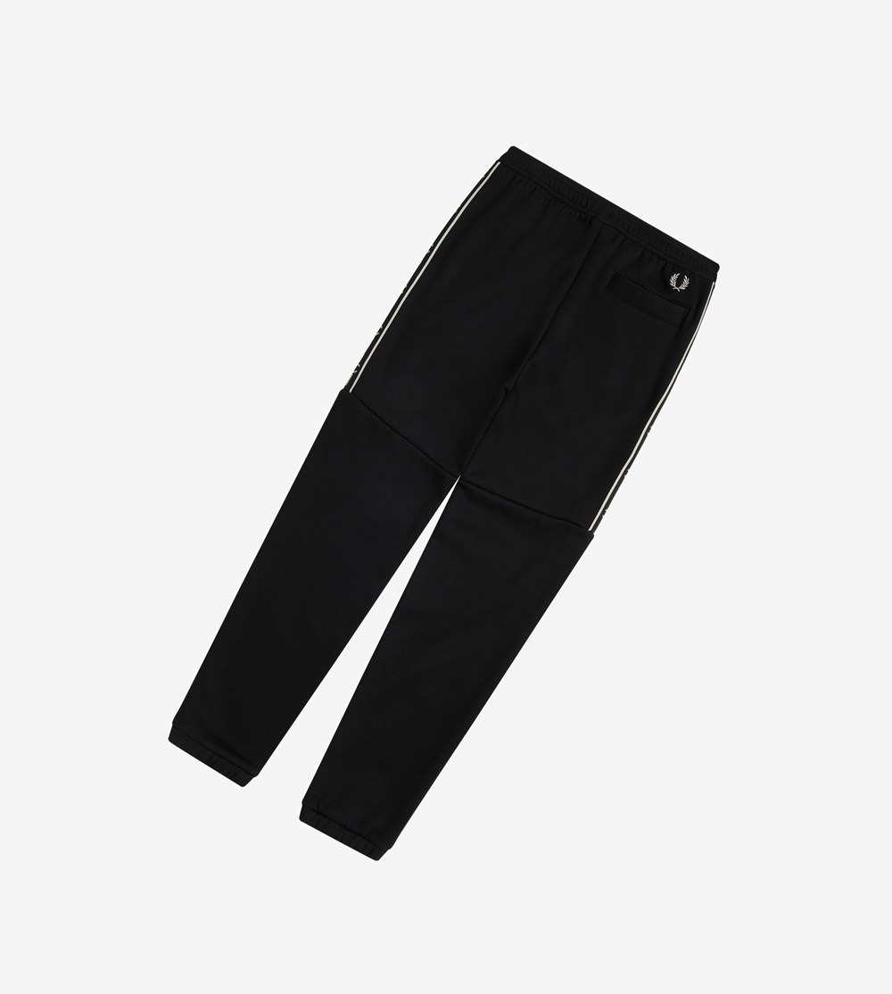 Fred Perry Taped Panel Sweat Pants Bukser Herre Sort | 809351-NGP