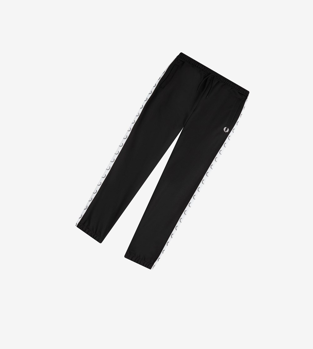 Fred Perry Taped Track Pants Træningsdragt Herre Sort | 397068-VKN